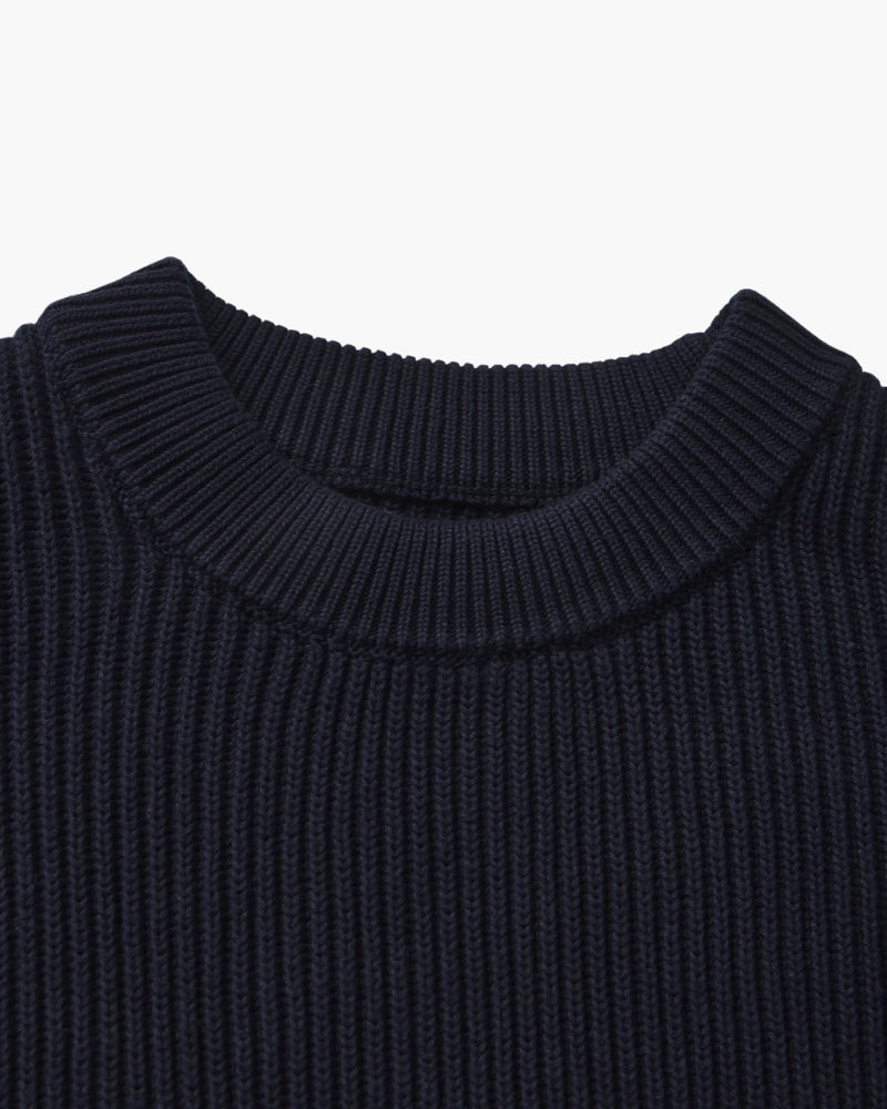 Rib Knit Crewneck - Brooksfor