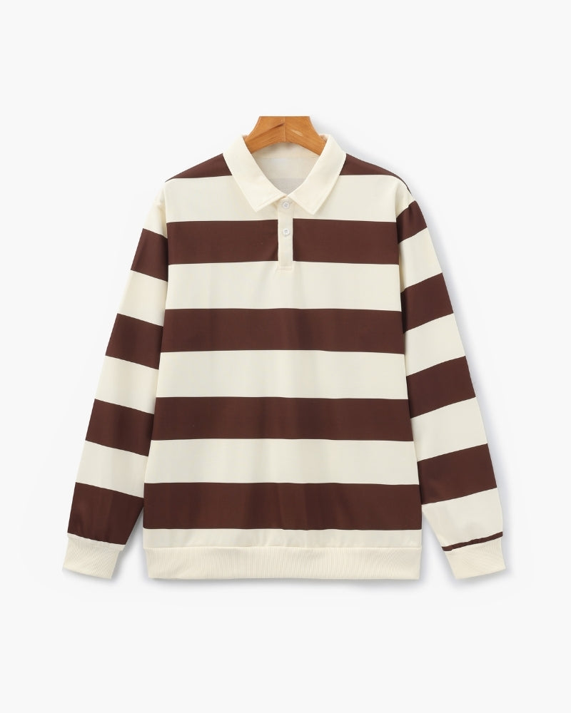 Vintage Stripe Rugby Polo - Brooksfor