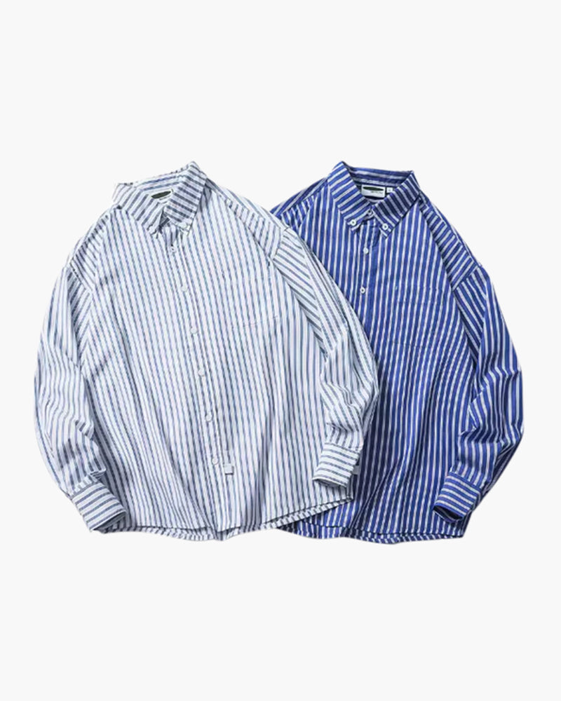 Oversized Striped Shirt - Brooksfor