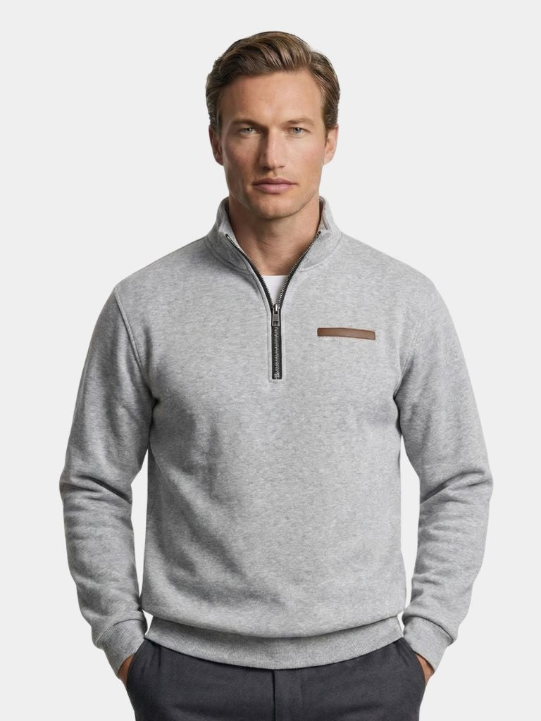 Slate Urban High Collar Pullover - Brooksfor