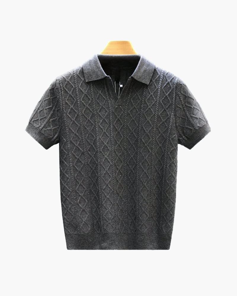 Signature Textured Knit Polo - Brooksfor