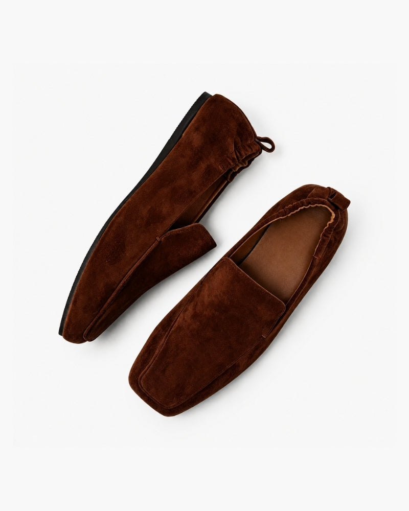 Premium Brown Suede Loafers - Brooksfor