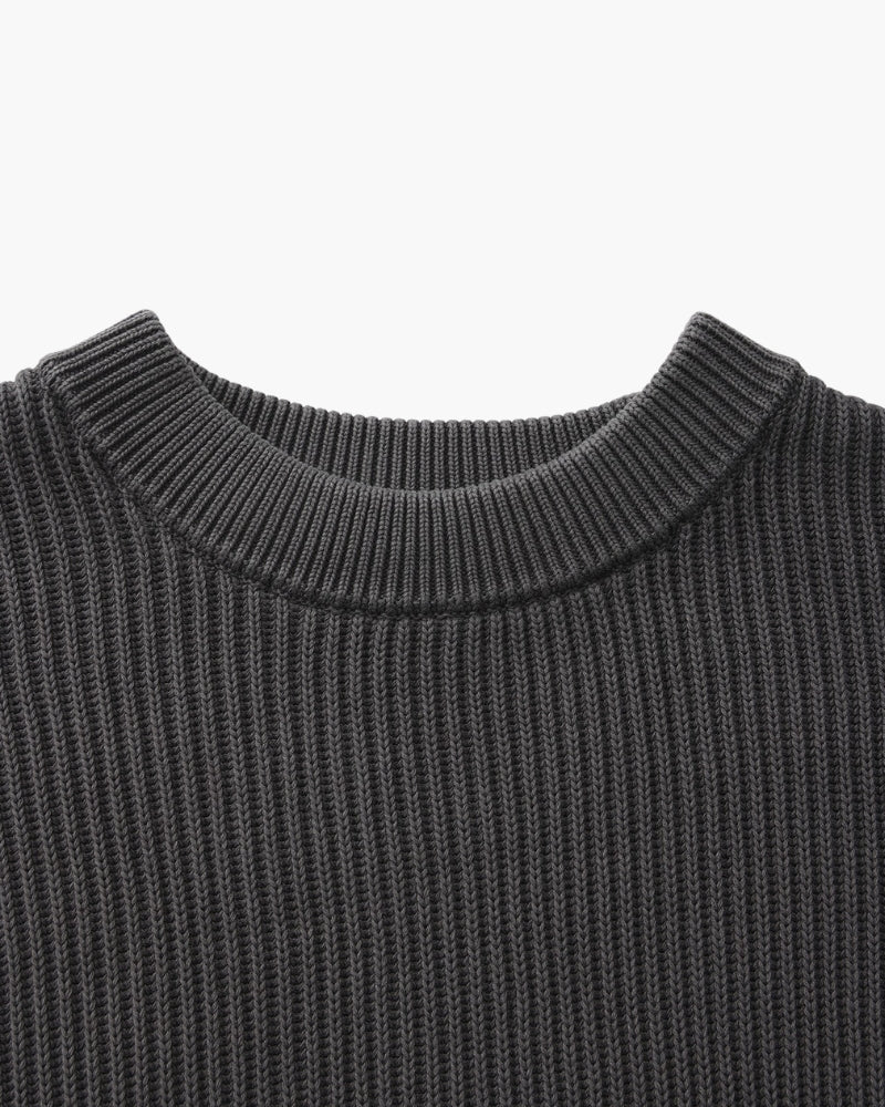 Rib Knit Crewneck - Brooksfor