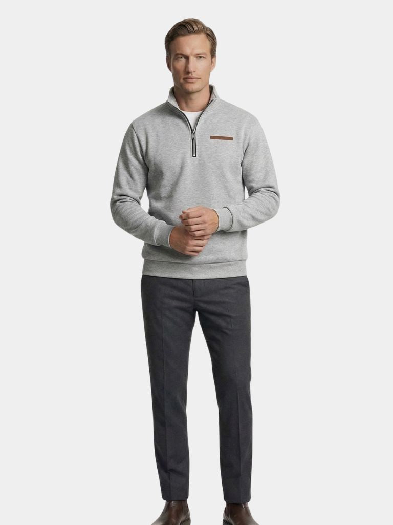 Slate Urban High Collar Pullover - Brooksfor