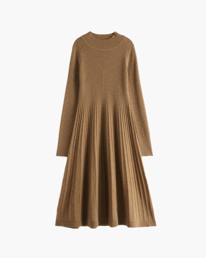 Pure Cashmere Flare Dress - Brooksfor