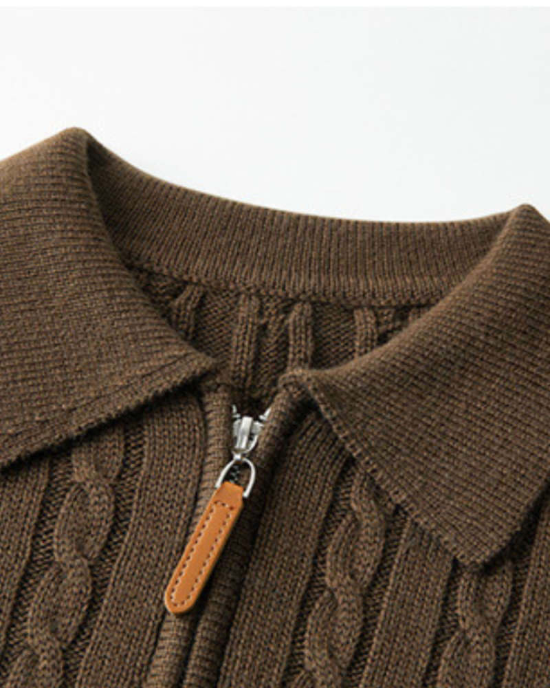 100% Premium Wool Zip Up - Brooksfor