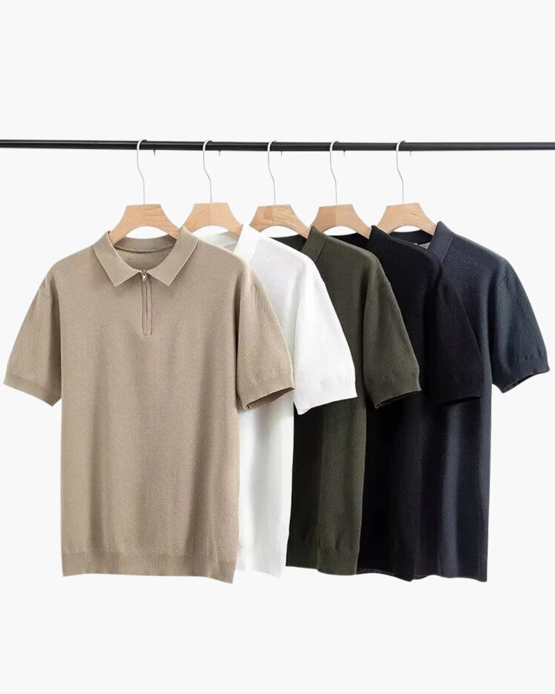 Marbella Zip Up Polo - Brooksfor