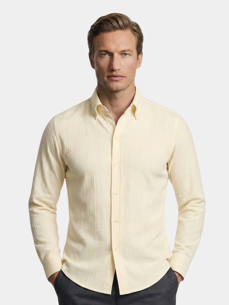 Striped Button Down Seersucker Shirt - Brooksfor