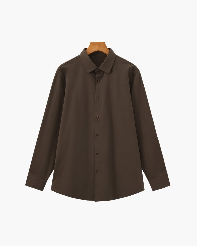 Tailored Cotton Flex Shirt - Brooksfor