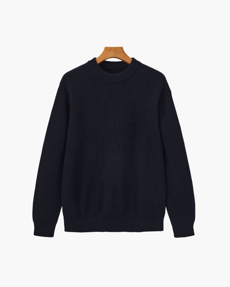 Rib Knit Crewneck - Brooksfor