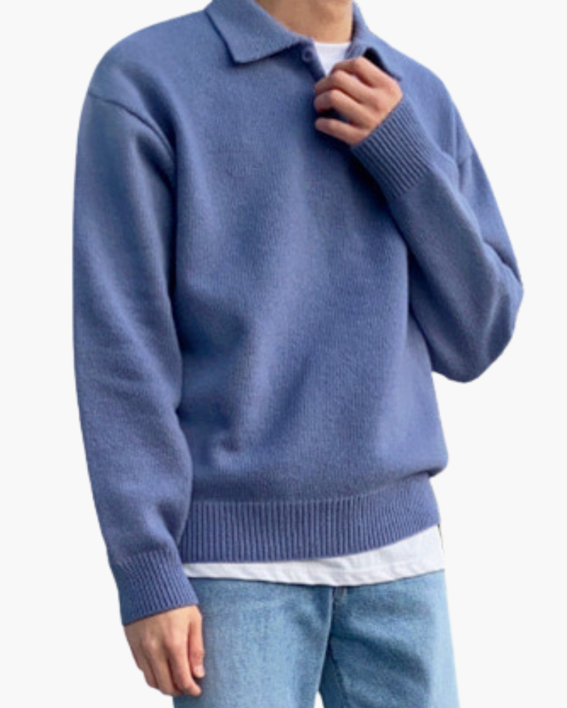 Woolen Button Half Zip - Brooksfor