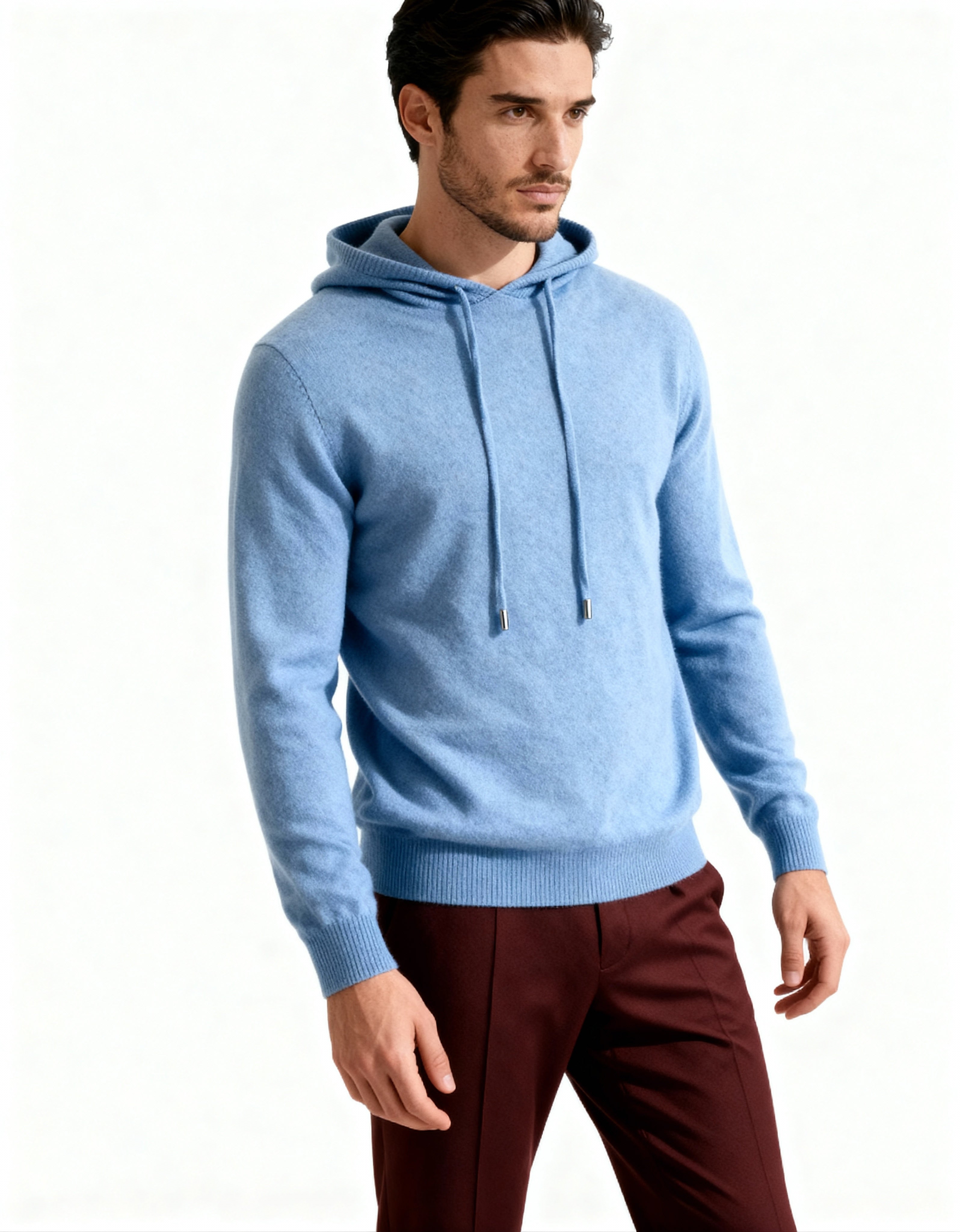 100% Cashmere Hoodie - Brooksfor