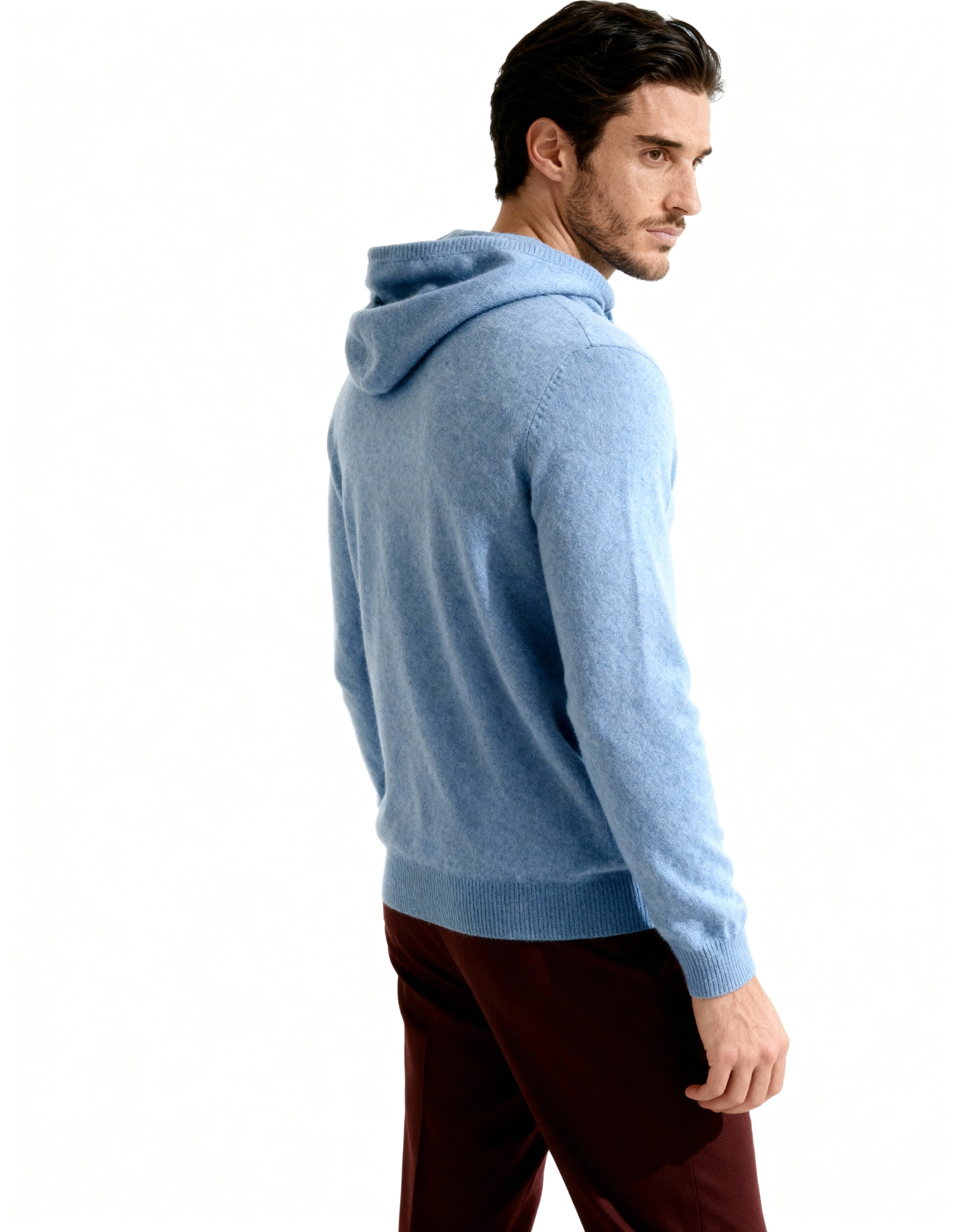 100% Cashmere Hoodie - Brooksfor