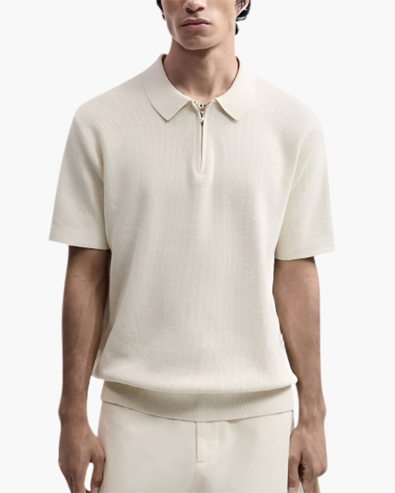 Marbella Zip Up Polo - Brooksfor