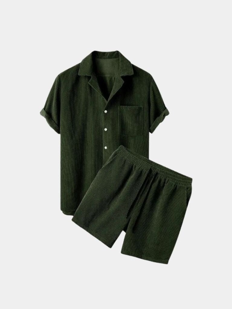 Summer Corduroy Set Shorts and Shirt - Brooksfor