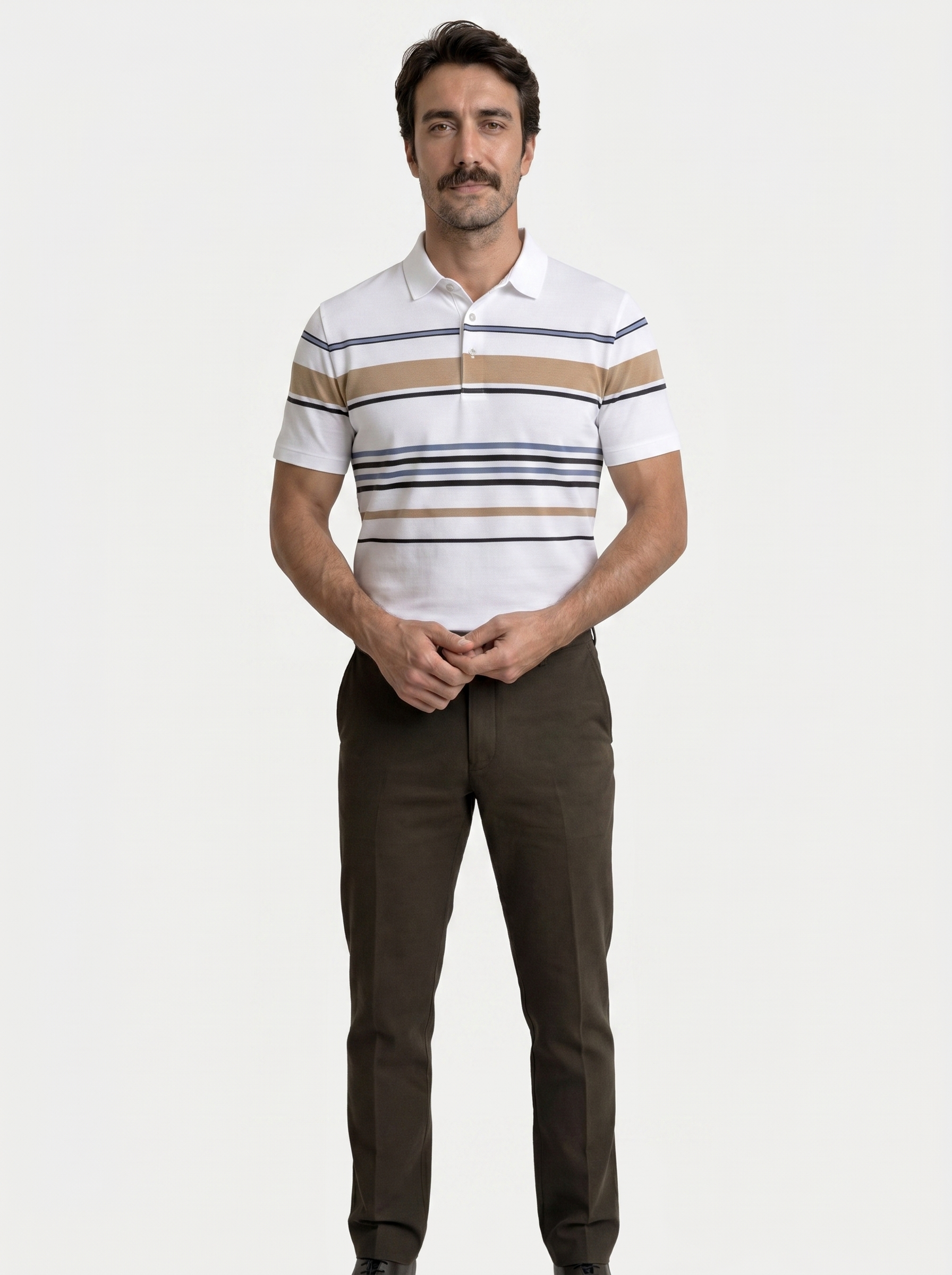 Sunset Stripe Polo - Brooksfor