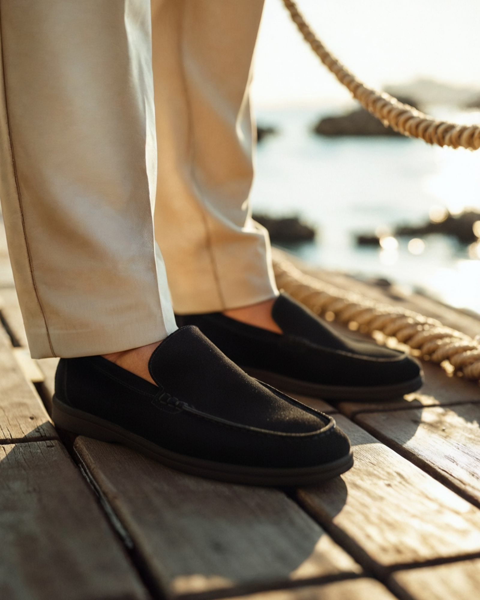 Premium Suede Loafers - Black Soles - Brooksfor