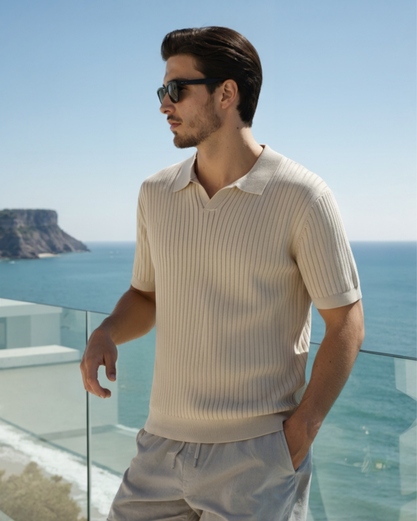 Premium Ribbed Polo - Brooksfor