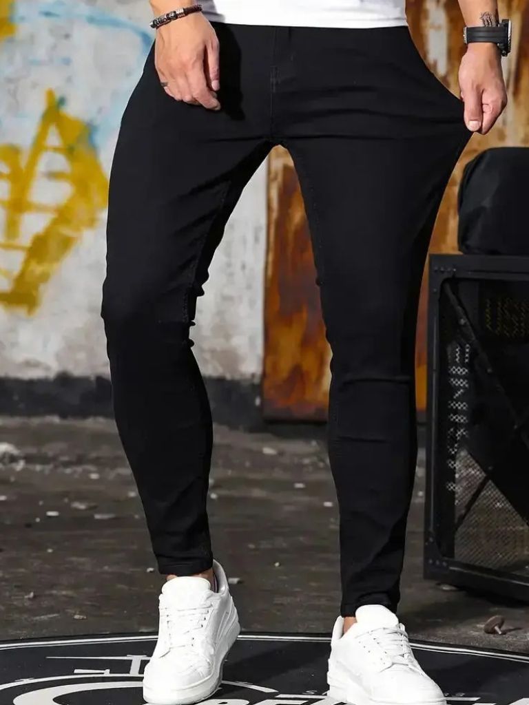 Stretchy Skinny Denim Jeans Trousers - Brooksfor