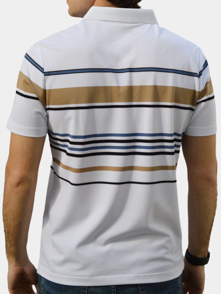 Sunset Stripe Polo - Brooksfor