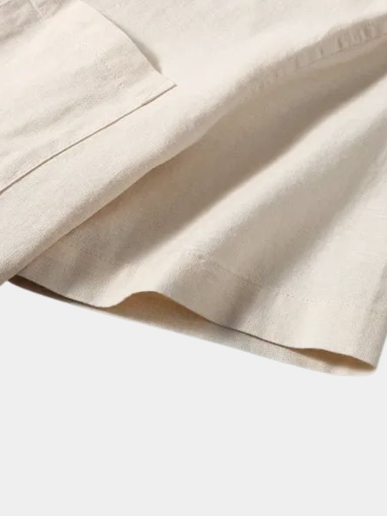 White Wellspring Linen T-Shirt - Brooksfor