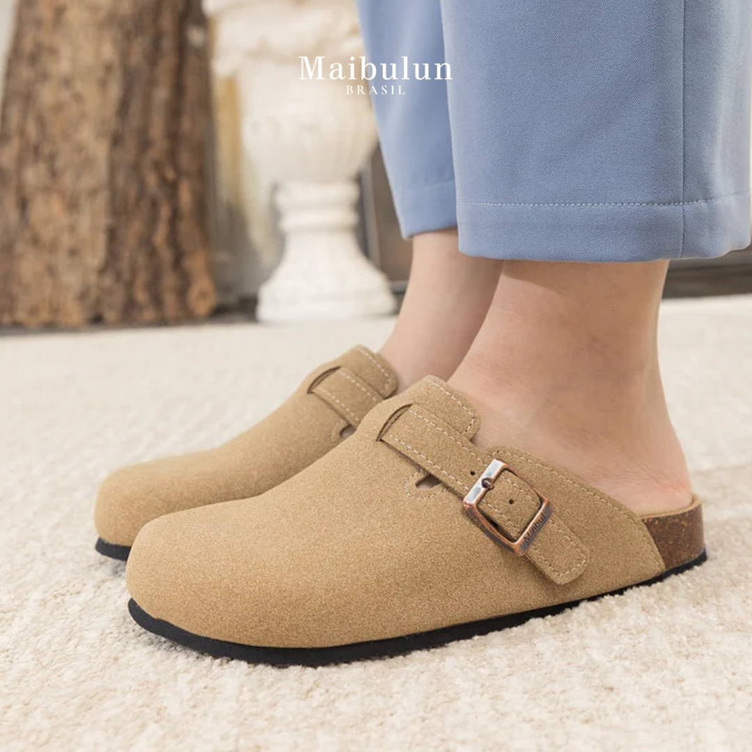 Pucon Suede Clog - Light Brown | Brooksfor