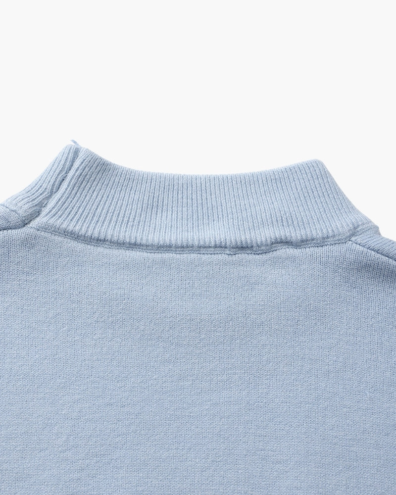 Essential Ribbed Mock Neck Sweater - Brooksfor