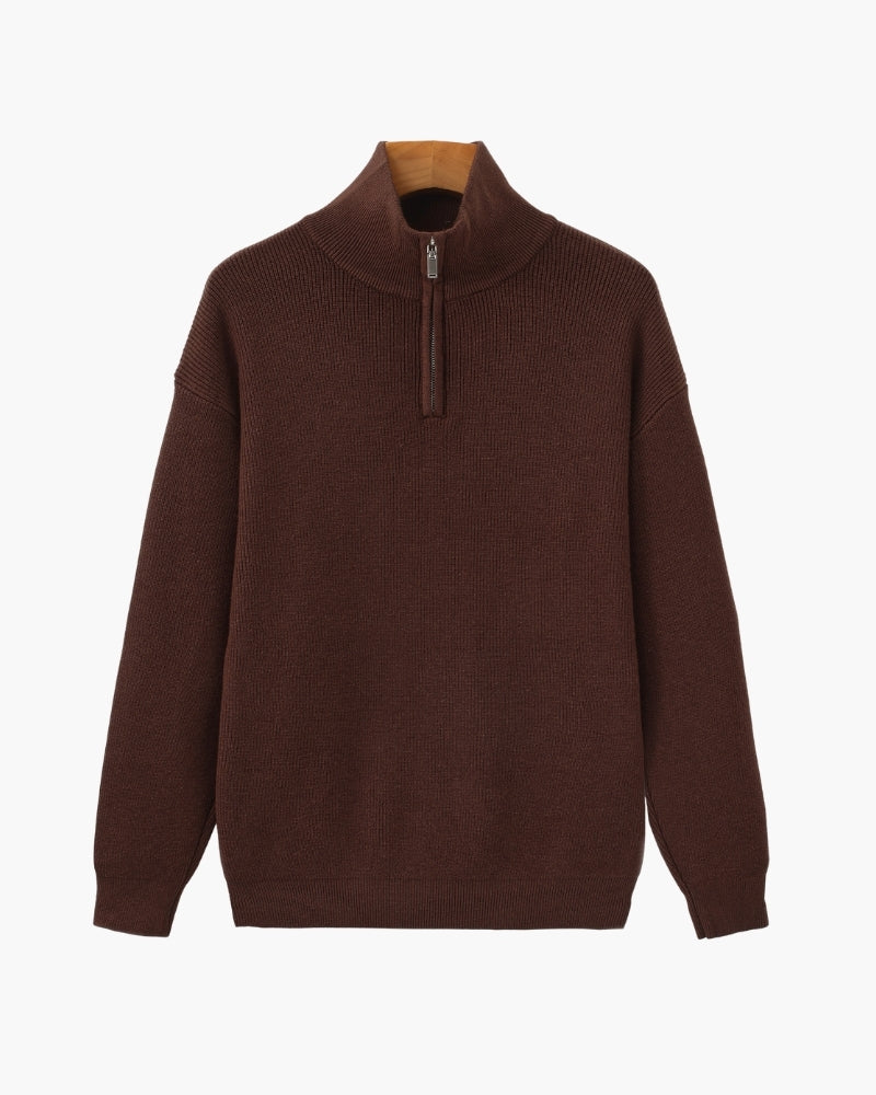 Refined Half-Zip Knit Pullover - Brooksfor