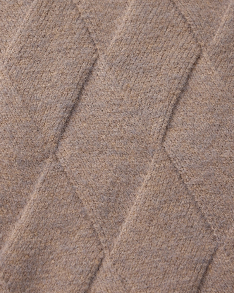 Heritage Diamond Knit Zip Cardigan - Brooksfor