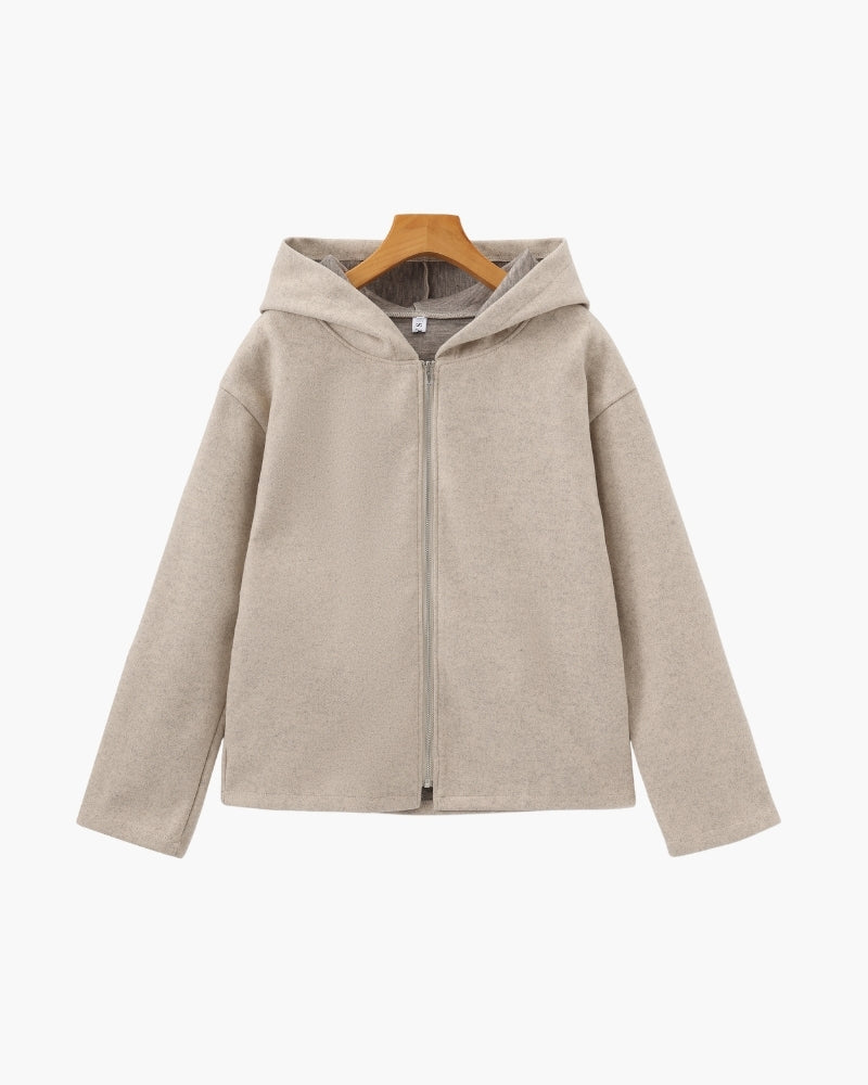 Marlow Wool Zip Coat - Brooksfor