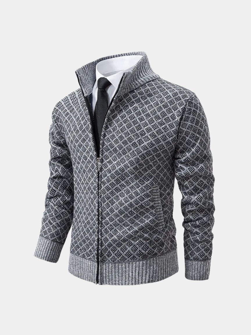 Vintage Jacquard Cardigan - Brooksfor