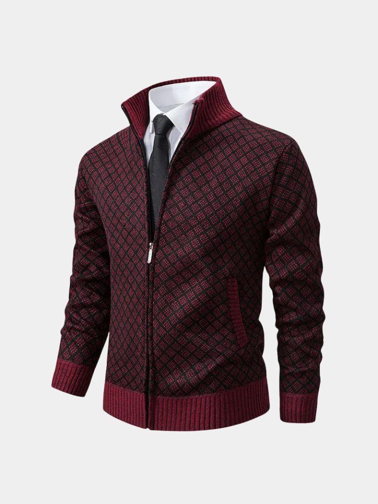 Vintage Jacquard Cardigan - Brooksfor