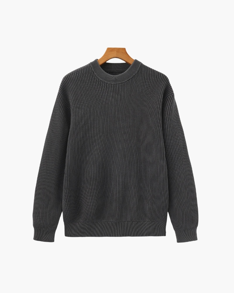 Rib Knit Crewneck - Brooksfor