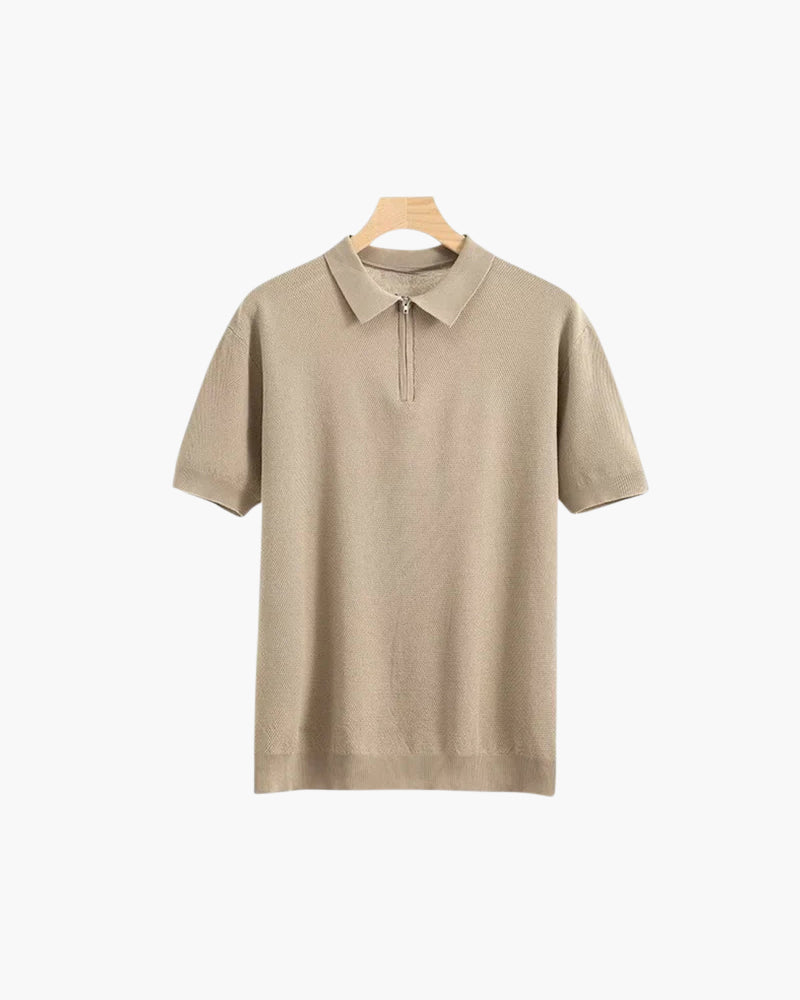 Marbella Zip Up Polo - Brooksfor