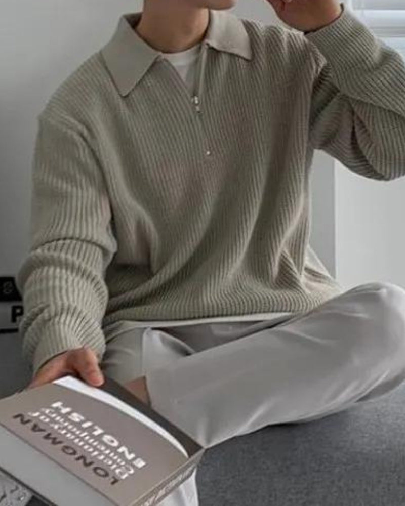 Cesare Half Zip Sweater - Brooksfor