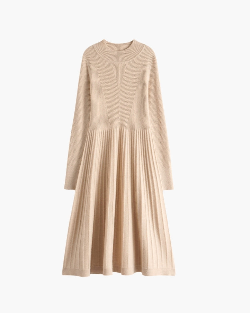 Pure Cashmere Flare Dress - Brooksfor