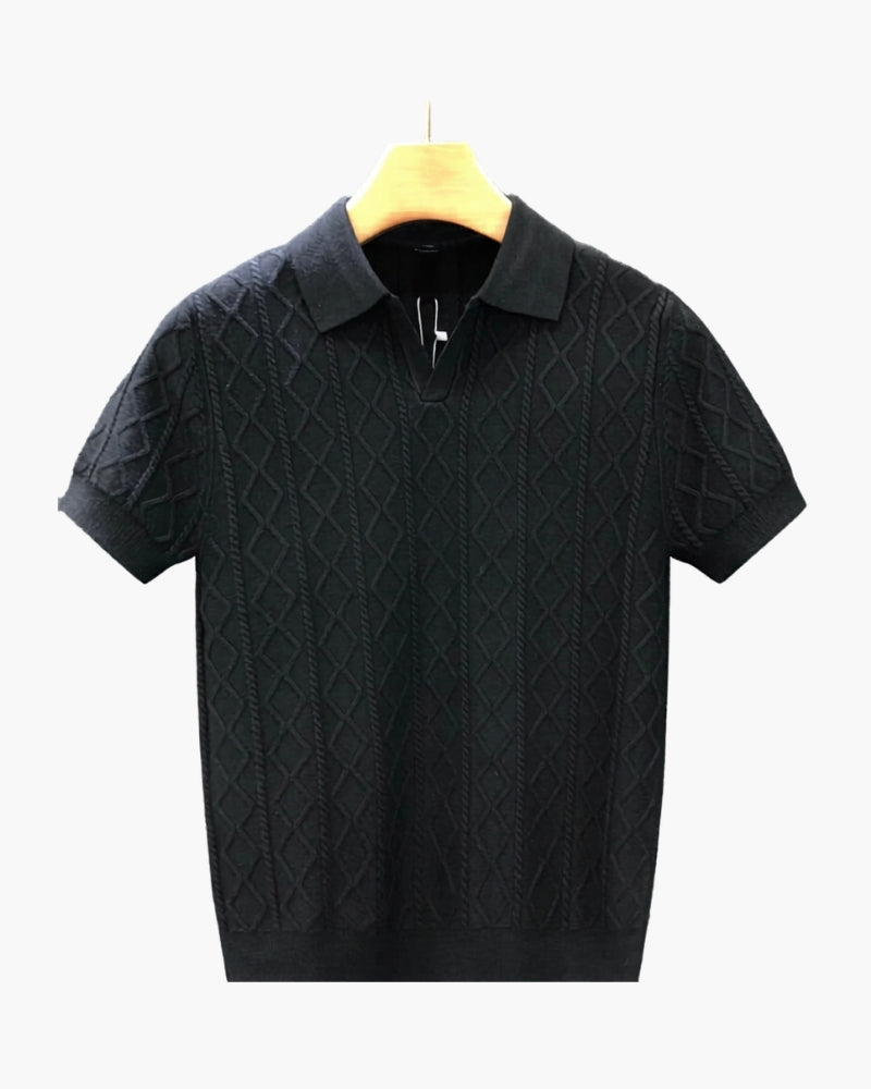 Signature Textured Knit Polo - Brooksfor