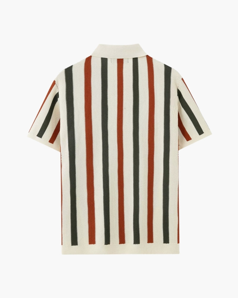 Resort Knit Stripe Polo - Brooksfor