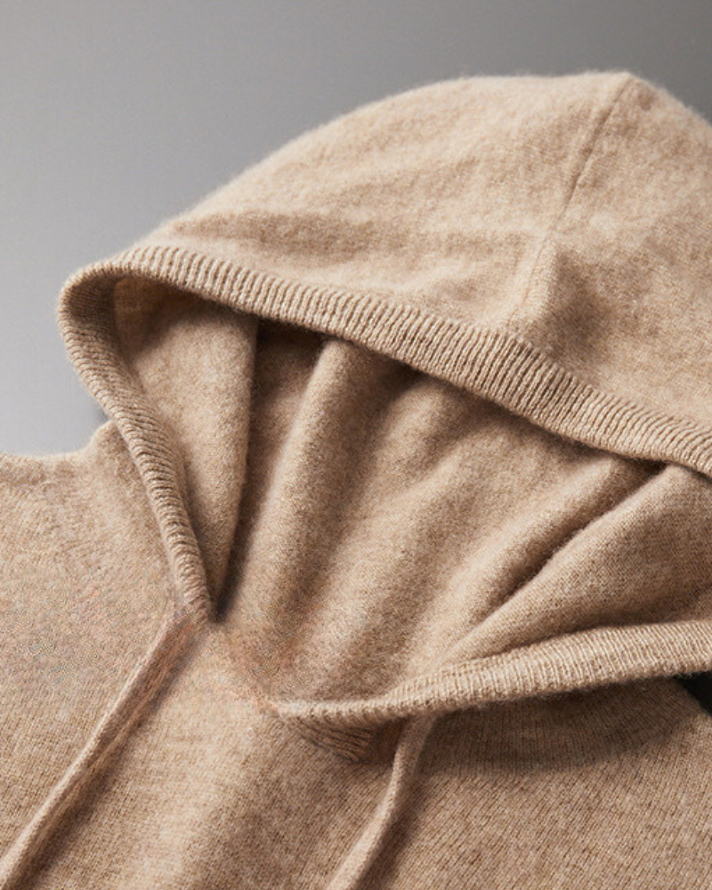100% Cashmere Hoodie - Brooksfor
