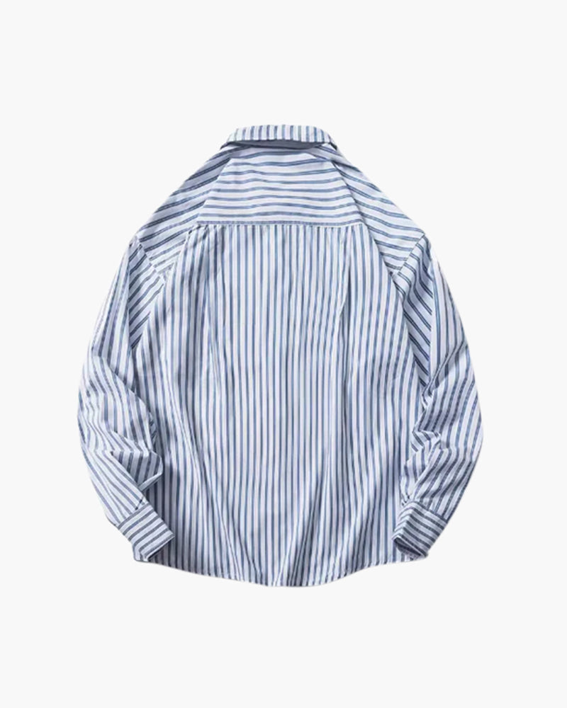 Oversized Striped Shirt - Brooksfor