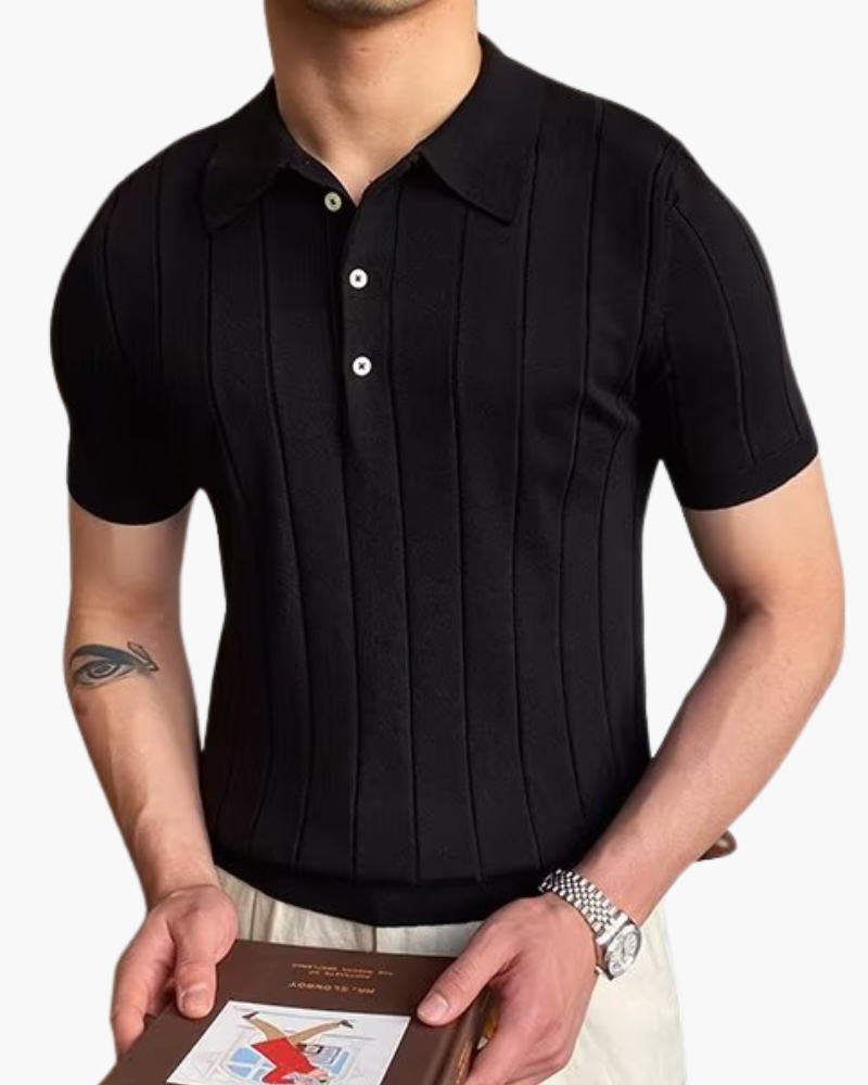 Cannes Ribbed Cotton Polo - Brooksfor