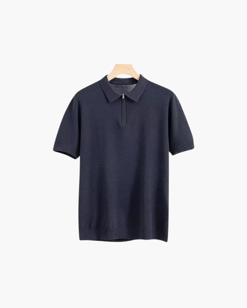 Marbella Zip Up Polo - Brooksfor
