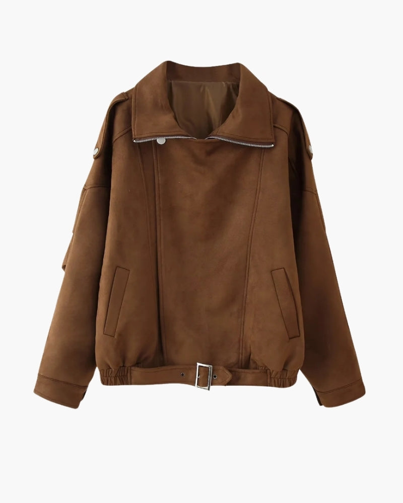 Vintage Suede Drape Jacket - Brooksfor
