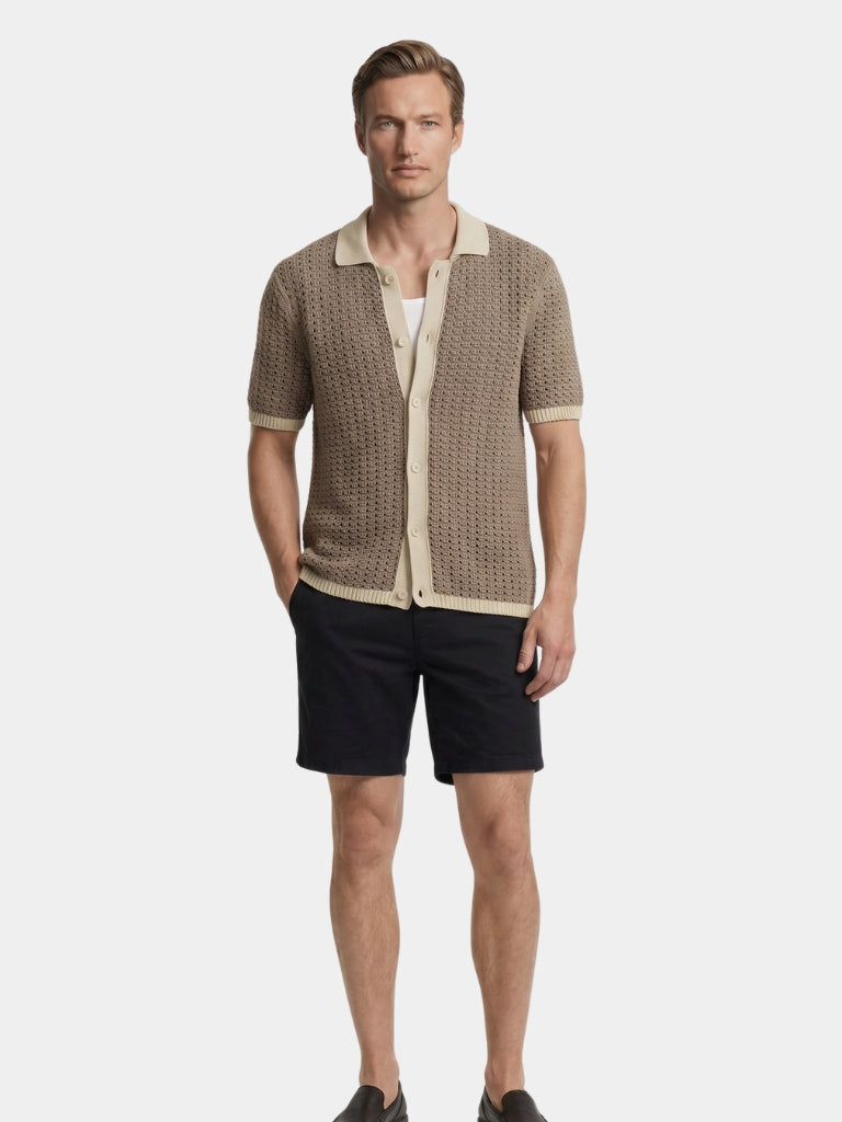Structured Panel Resort Shirt - Brooksfor