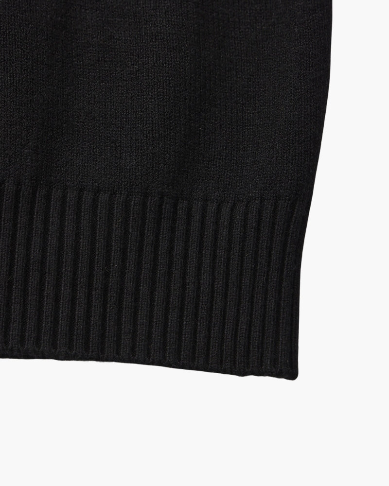 Essential Ribbed Mock Neck Sweater - Brooksfor