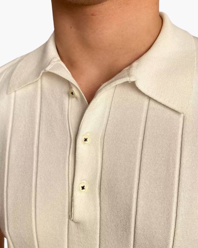 Cannes Ribbed Cotton Polo - Brooksfor