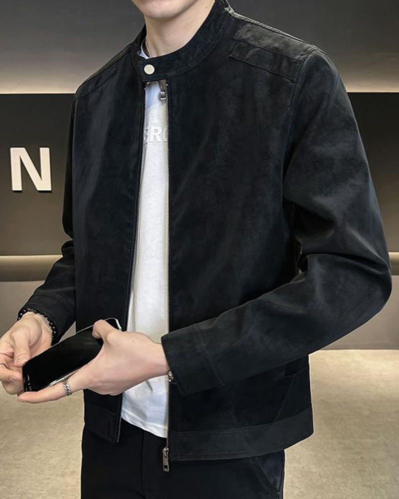 Estate Suede Leather Jacket - Brooksfor