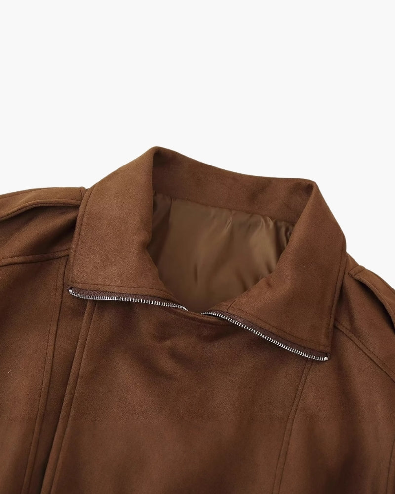 Vintage Suede Drape Jacket - Brooksfor