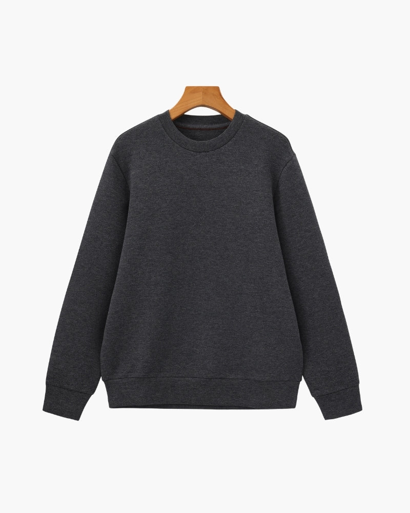 Classic Modal Blend Crewneck Sweatshirt - Brooksfor