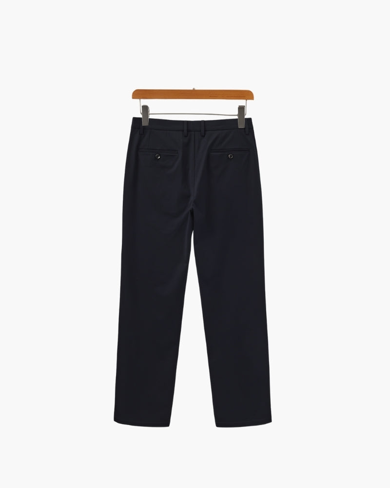 Wool Blend Trousers - Brooksfor